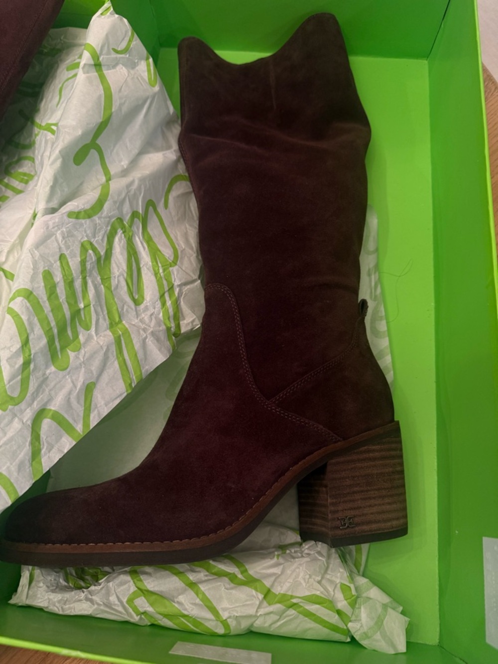 NWT; Sam Edelman Soyer Knee High Boot Cafe Noir Wide Calf💥 - Picture 4 of 9